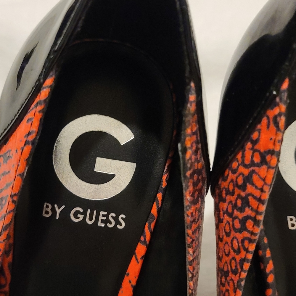 Guess | Felisity Python Print Pointy Toe Pumps Size 7.5 - Picture 8 of 11